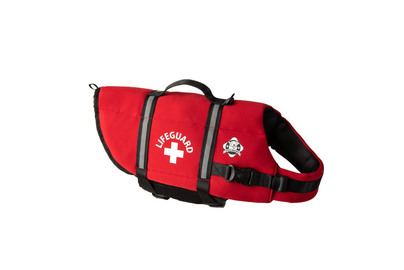 Paws Aboard Dog Life Jacket - RED NEOPRENE